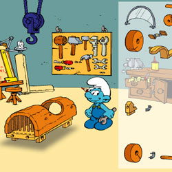  The Smurfs Handy Car - Flash Games 